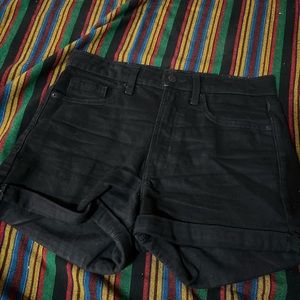 Old navy black high waisted denim shorts